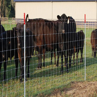 Clôture de champ pour bétail XG, hauteur 1,5 m, longueur 100 m, galvanisée à chaud, à charnières, pour chèvres, moutons, chantiers de construction