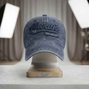 Casquettes de baseball vintage en denim 100 % coton brodé en 3D avec boucle métallique, style sportif pour hommes et femmes, mode urbaine - Product Image 2