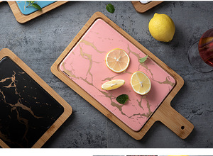 <span class=keywords><strong>Planche</strong></span> à découper rectangulaire ronde, en céramique bambou, marbre et <span class=keywords><strong>fromage</strong></span>, pour le <span class=keywords><strong>Restaurant</strong></span>, conception populaire, pour bricolage - Product Image 6