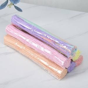 100 قطعة من أسلاك الشنيل الملونة لتنظيف الأنابيب، مناسبة للحرف اليدوية وصنع باقات الزهور للأطفال، متوفرة بكميات كبيرة - Product Image 5