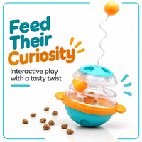 Distributeur de nourriture pour chien, jouet interactif pour chat, balle à friandises, jouet d'intérieur pour soulager l'ennui, accessoires pour animaux de compagnie