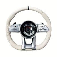 Volant en cuir de style papillon personnalisé en fibre de carbone forgée pour Mercedes Benz S E C G GLE GLS W233 W213 W206 W167 C257