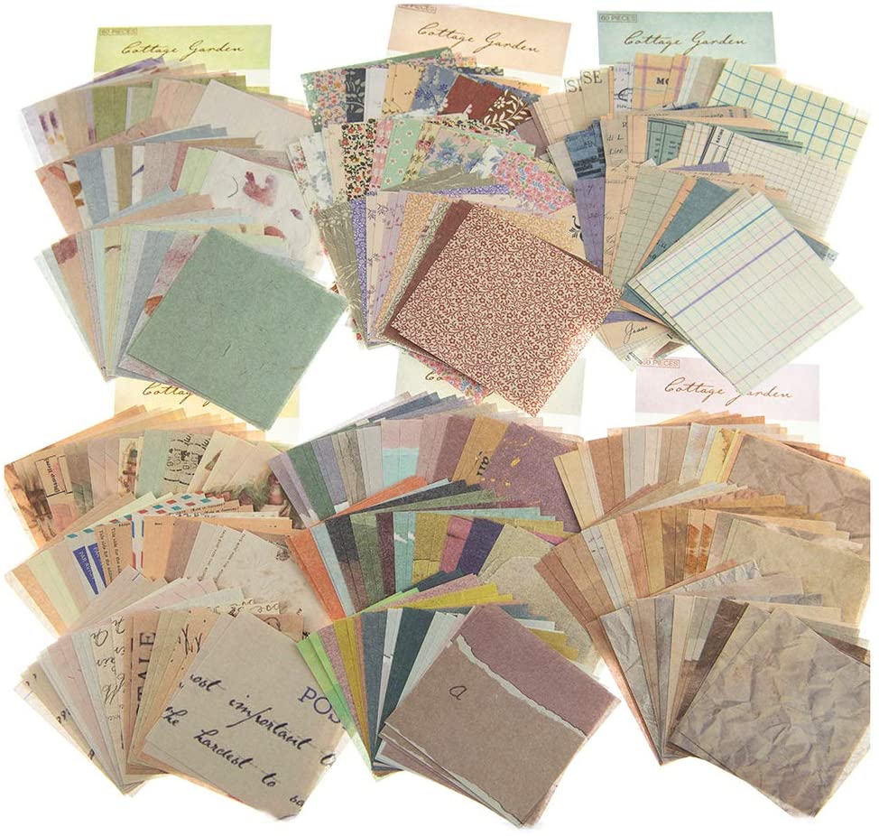 Suministros de diario Vintage, recortes de papel para escribir, dibujar, Scrapbooking y manualidades