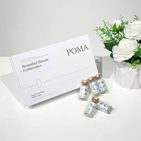 Boîte d'emballage pour flacon de peptides avec couvercle et base, boîte cadeau en carton personnalisée avec logo estampé à chaud, luxe, pour produits médicaux et cosmétiques, vente en gros