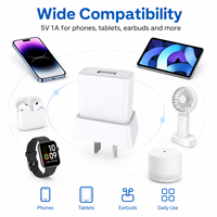Chargeur mural USB simple SDL en stock, 5V 2.1A avec câble Type C, ensemble de chargeurs de téléphone promotionnels à bas prix, couleur aléatoire