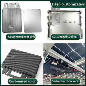 Services de fonderie d'aluminium OEM/ODM : Boîtier et couvercle supérieur pour micro-onduleur solaire M800, en alliage anodisé ADC12/5052 - Product Image 5