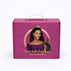 Caja de Embalaje de Cartón Corrugado Personalizada para Cosméticos, Cabello/Pelucas, Impresión Personalizada OEM, Venta al Por Mayor - Product Image 3