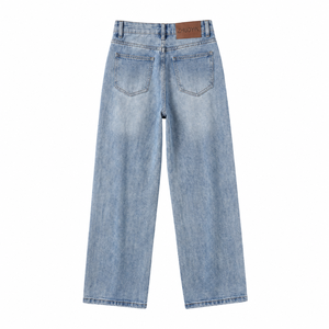 <span class=keywords><strong>Jeans</strong></span> a Zampa di Lusso da Donna a Vita Alta Vestibilità Comoda Stile <span class=keywords><strong>Mom</strong></span> <span class=keywords><strong>Fit</strong></span> in Denim - Vendita all'Ingrosso ODM - Product Image 1