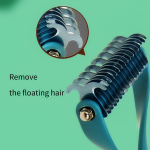 Spazzola per Toelettatura Animali Domestici, Strumento per Rimuovere Peli e Sottopelo, Rastrello per Cani e Gatti - Product Image 6