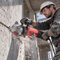 Machine à rainurer et à découper murale professionnelle industrielle 1850 W à brosse et à lames multiples