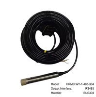 Sonde submersible de niveau et de température de liquide haute précision IP68, sortie RS485 Modbus-RTU / 4-20mA (HRMC.WY-1)