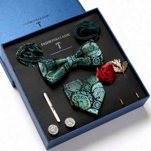 Set de Regalo de Lujo Personalizado para Hombre 2025, 5 Piezas de Alta Calidad: Bufanda, Guantes, Corbata, en Caja de Regalo, para Acción de Gracias y San Valentín - Product Image 1