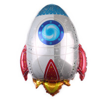 Balon foil tema luar angkasa balon astronot balon helium bulat balon foil dekorasi pesta ulang tahun
