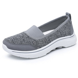 Baskets respirantes en tricot à enfiler pour femmes, chaussures de marche légères et antidérapantes, ballerines décontractées en maille - Product Image 6