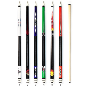 Nueva llegada 1/2 -PC Pool Cue Stick 57 pulgadas Maple Wood Billiard Nine-ball Billiard Taco Color aleatorio <span class=keywords><strong>para</strong></span> la venta - Product Image 2