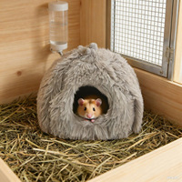 Nid en coton pour hamster, toutes saisons, cachette en polaire épaisse et chaude pour petits animaux