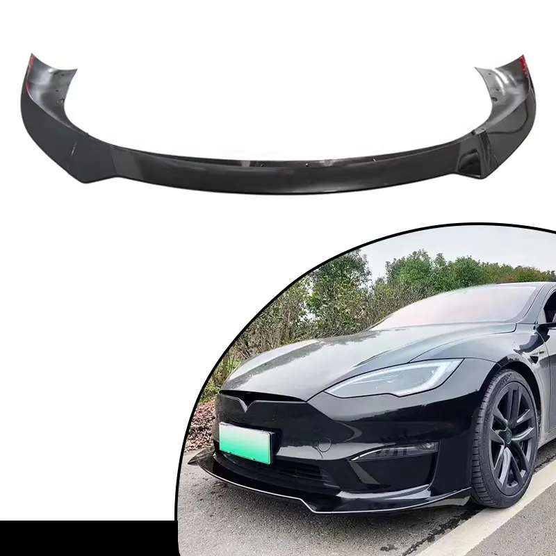 Gute Ausstattung Kohlefaser-Bodykit Für Model S Performance Edition Dreiteiliges Carbonfaser-Front lippen-Bodykit-Facelift ing