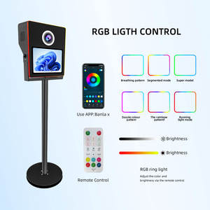 Cabina de Fotos con Cámara Réflex Digital Tipo Columna, Máquina de Fotomatón con Pantalla Táctil de 15.6 Pulgadas para Estudio de Música - Product Image 2