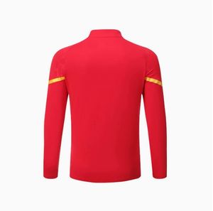 新シーズン 春 エコフレンドリー 軽量 無地 長袖 サッカー ハーフジップジャケット スポーツウェア ジャージ 2 in 1 デザイン - Product Image 4