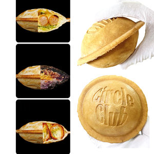 UFO <span class=keywords><strong>Burger</strong></span> Machine Équipement de cuisine commerciale Crème glacée Gelato Press HamBurger Machine à pain Grill Toaster Machine avec CE - Product Image 3