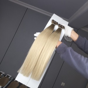 ผมต่อแบบเย็บมือ เกรดพรีเมียมยุโรป ยี่ห้อ Jasmine Beauty  แบบ Double Drawn Remy  จัดเรียงเกล็ดผม  ทำจากผมแท้ธรรมชาติ - Product Image 1