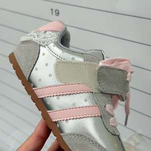 Scarpe da Skate Casual per Bambini Stile Coreano con <span class=keywords><strong>Pizzo</strong></span> a Pois e Suola in Gomma, Nuova Collezione Primavera 2026, <span class=keywords><strong>Sneakers</strong></span> da Principessa per Bambine - Product Image 5
