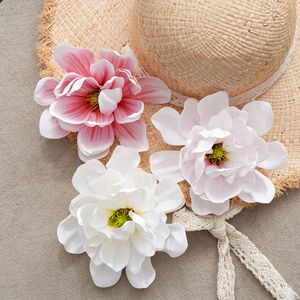 ดอกแมกโนเลียประดิษฐ์ CallaFloral สีขาว ชมพู ชมพูอ่อน ทำจาก PVC สำหรับตกแต่งงานแต่งงานในร่ม และงานฝีมือ - Product Image 1