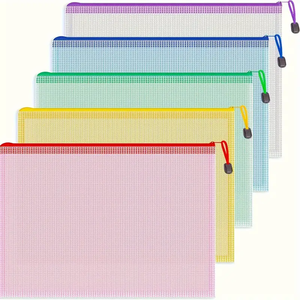 حافظة ملفات مقاومة للماء بحجم A4 مع خطاف حبل من البلاستيك PVC لتنظيم القرطاسية، متوفرة بالجملة من المصنع - Product Image 1