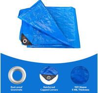 Bâche en toile imperméable avec œillets antirouille, bâche robuste pour camion, toit, agriculture, fourgonnette, extérieur, élevage de volailles
