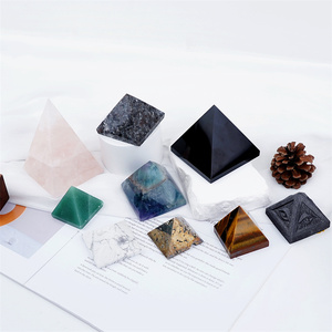 All'ingrosso all'ingrosso di cristallo naturale piramide oceano diaspro ornamento chiaro piramide di quarzo per la guarigione decorare - Product Image 6