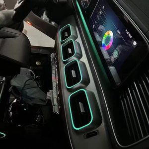 Embellecedor de ventilación de salida de aire de Control Central ABS, 4 Uds., luz ambiental de ventilación frontal LED de 64 colores para Mercedes Benz GLE/<span class=keywords><strong>GLS</strong></span> X167 W167 - Product Image 3