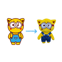 Poupée de travailleur de mascotte de chantier de construction de bâtiments personnalisable poupée en peluche portant un casque de sécurité avec remplissage en coton PP