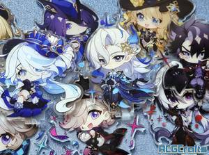 OEM ODM Anime Genshin Impact Fontaine Personnage Acrylique ou Support 13 Personnages Escoffier Furina Neuvillette Wriothesley - Product Image 1