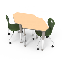 Table d'appoint triangulaire en bois bon marché pour étudiant