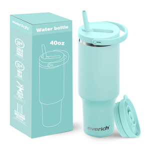 Gobelet isotherme à large ouverture 2026 facile à transporter, double paroi en acier inoxydable 304, sans BPA, 40 OZ, avec couvercle en PP, pour usage quotidien - Product Image 1