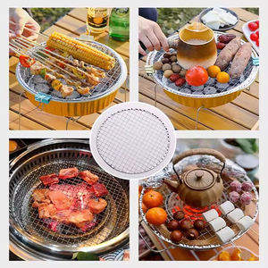 कारखाने मूल्य कस्टम आकार के उभरा बार्बेक्यू कैंपिंग पिकनिक के लिए लोहे के तार जाल ग्रिल का उपयोग लोहे के तार जाल - Product Image 6