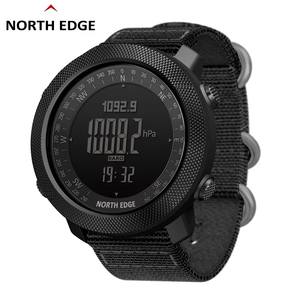 นาฬิกาสปอร์ตดิจิตอล NORTH EDGE Apache สายไนลอน กันน้ำ พร้อมบารอมิเตอร์และเข็มทิศ นาฬิกากลางแจ้งสำหรับผู้ชาย - Product Image 1
