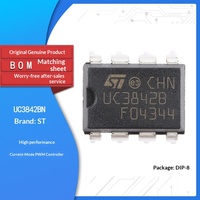 Controlador PWM UC3842BN IC DIP-8, Controlador de Fuente de Alimentación Conmutada en Modo de Corriente, hasta 500kHz, 10V-30V