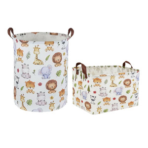 Cesto Portabiancheria Pieghevole Impermeabile per Casa con Manici, Contenitore per Vestiti di Bambini, Cesto per Biancheria Sporca - Product Image 1