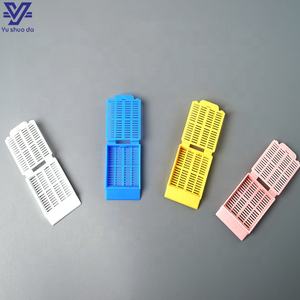 조직학 실험실 일회용 프로세스 백 버클 분할 30 도 스트립 구멍 슬리브 생검 임베딩 카세트 - Product Image 5