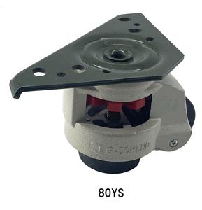 China 80YS OD61.5mm 145x145mm Altura 103 Nivelamento Caster para Extrude <span class=keywords><strong>t</strong></span> Slot Perfil Triangular Placa Superior Série # MSR11-1011 - Product Image 1