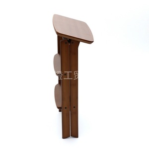 Customized Multi Functional Household Ladder Solid Wood Kitchen Folding <b>Stool</b> Three Step Thickened Steps Shoe Changing <b>Stool</b> - Product Image 4