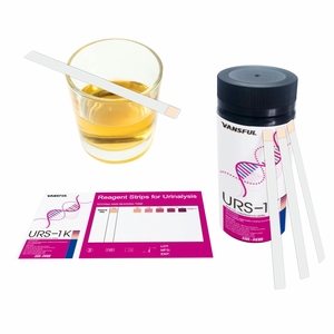 Tira de prueba de orina URS-1K, tira de prueba de Ketosis para análisis de orina, IVD - Product Image 1