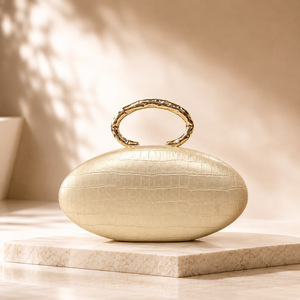 Sac à main de soirée haut de gamme pour femme, motif coquillage, en paille, avec chaîne, couleurs personnalisables, idéal pour mariage, fabriqué à Guangzhou - Product Image 4
