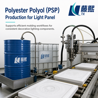 Polyol polyester, valeur OH 54-59 mgKOH/g, fût de 220 kg pour la production de rosettes de plafond en polyuréthane léger