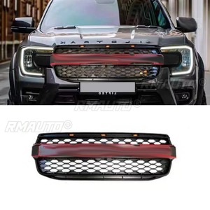 Bandes décoratives LED pour calandre de voiture, kit carrosserie de calandre de course, calandre avant pour Ford Ranger T9 2023-2024, pièce extérieure - Product Image 6