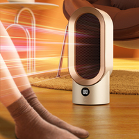 Petite tour de bureau intelligente portable à usage intérieur Air chaud radiateur soufflant électrique avec affichage pour chambre à coucher bureau à domicile