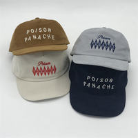 Hoge Kwaliteit Corduroy Stof Geborduurd Logo Licht Rand 5 Panel Corduroy Vader Cap