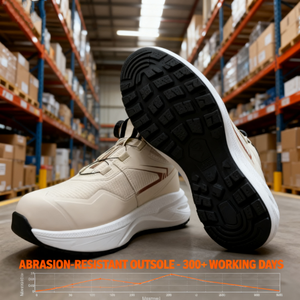 Bottes <span class=keywords><strong>de</strong></span> travail d'usine <span class=keywords><strong>de</strong></span> protection montantes pour hommes et femmes Chaussures <span class=keywords><strong>tendance</strong></span> confortables en toile avec bout en acier intégré et anti-écrasement - Product Image 4