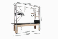 Lit d'entraînement Pilates Cadillac professionnel en bois d'érable, durable, portable, qualité commerciale pour studio et salle de sport à domicile, prix de gros